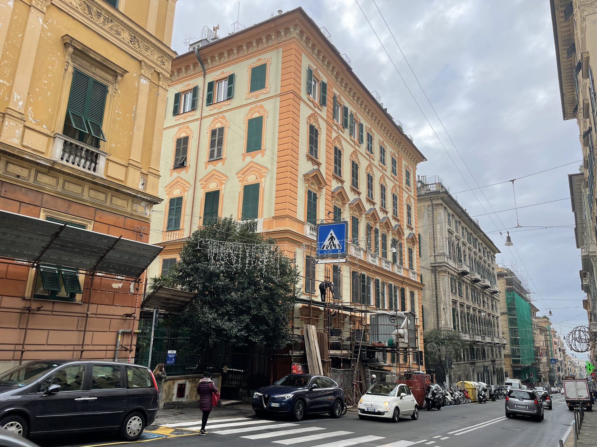 Restauro conservativo di un palazzo storico nel centro di Genova